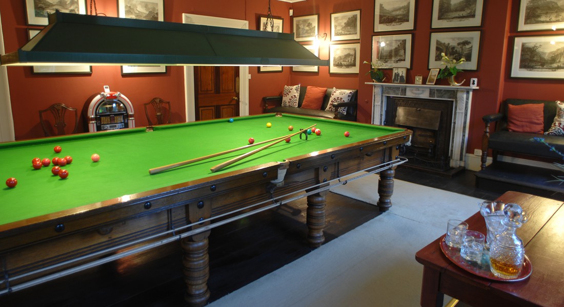 Crag Hall billiard room
